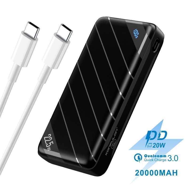 Konfulon Q13P Power Bank 20000mAh PD 20W charge rapide QC3.0 22.5W batterie externe Portable Power Bank pour Samsung iPhone Xiaomi WAFFIR.MA 5
