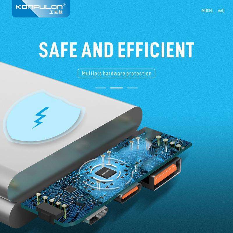 konfulon A6Q discount product Power bank 10000Mah 20000 Mah Pd20W Qc22.5W Fast Charging Small POWERBANK WAFFIR.MA BT