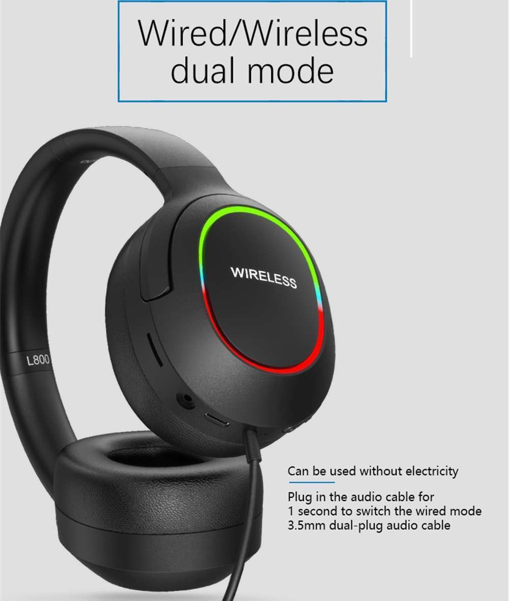 Écouteurs sans fil DeepBass R10 Bluetooth pliables, casque R1O de jeu stéréo Bass, Micro, antibruit, pour iphone, PC, téléphone