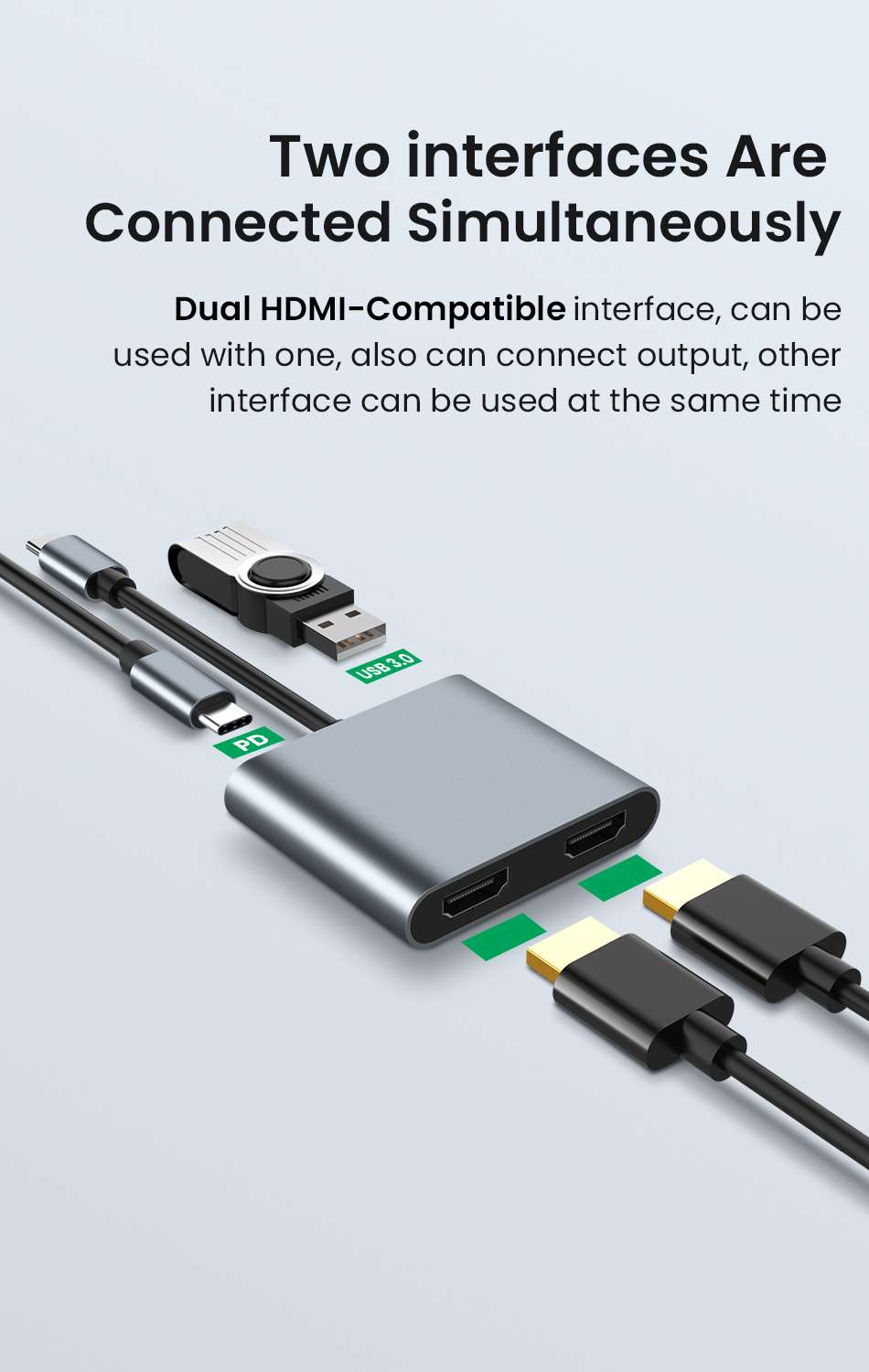 HUB 4 EN 1 USB Type C to VGA HDMI USB 3.0 Hub Adapter 4 in 1 WAFFIR MAROC (3)