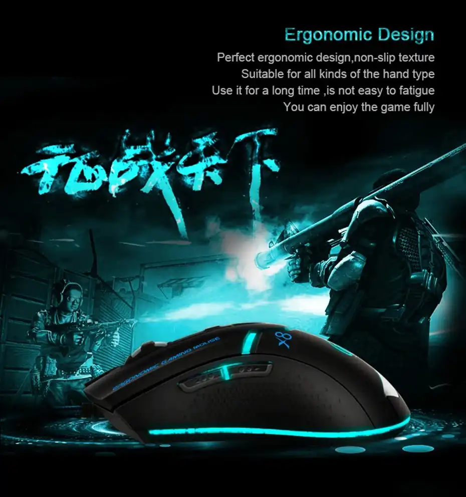 IMICE X8 souris de jeu , DPI, filaire, lumineuse, réglable, LED, pour PC, ordinateur portable iMICE X8 WAFFIR.MA