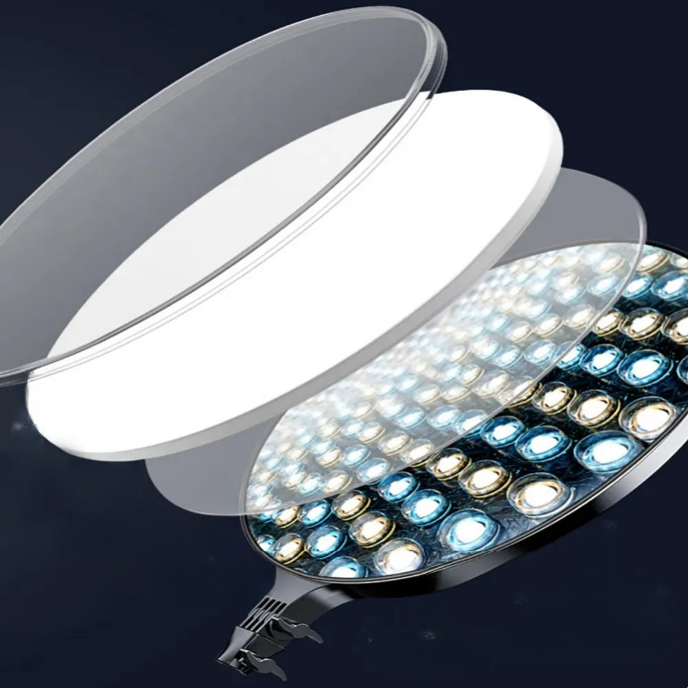 Anneau lumineux LED Lampe PF-26 pour photographie appareil photo, lampe ronde à intensité réglable, pour vidéo Youtube, diffusion en direct