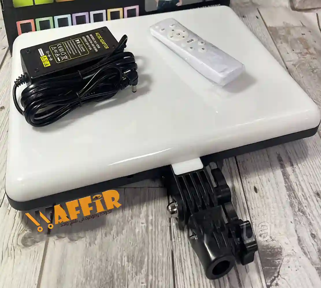 Lampe de remplissage vidéo PM 36 RGB LED RVB avec trépied, éclairage de panneau à intensité variable, studio photo, photographie, selfie, diffusion en direct, trois documents