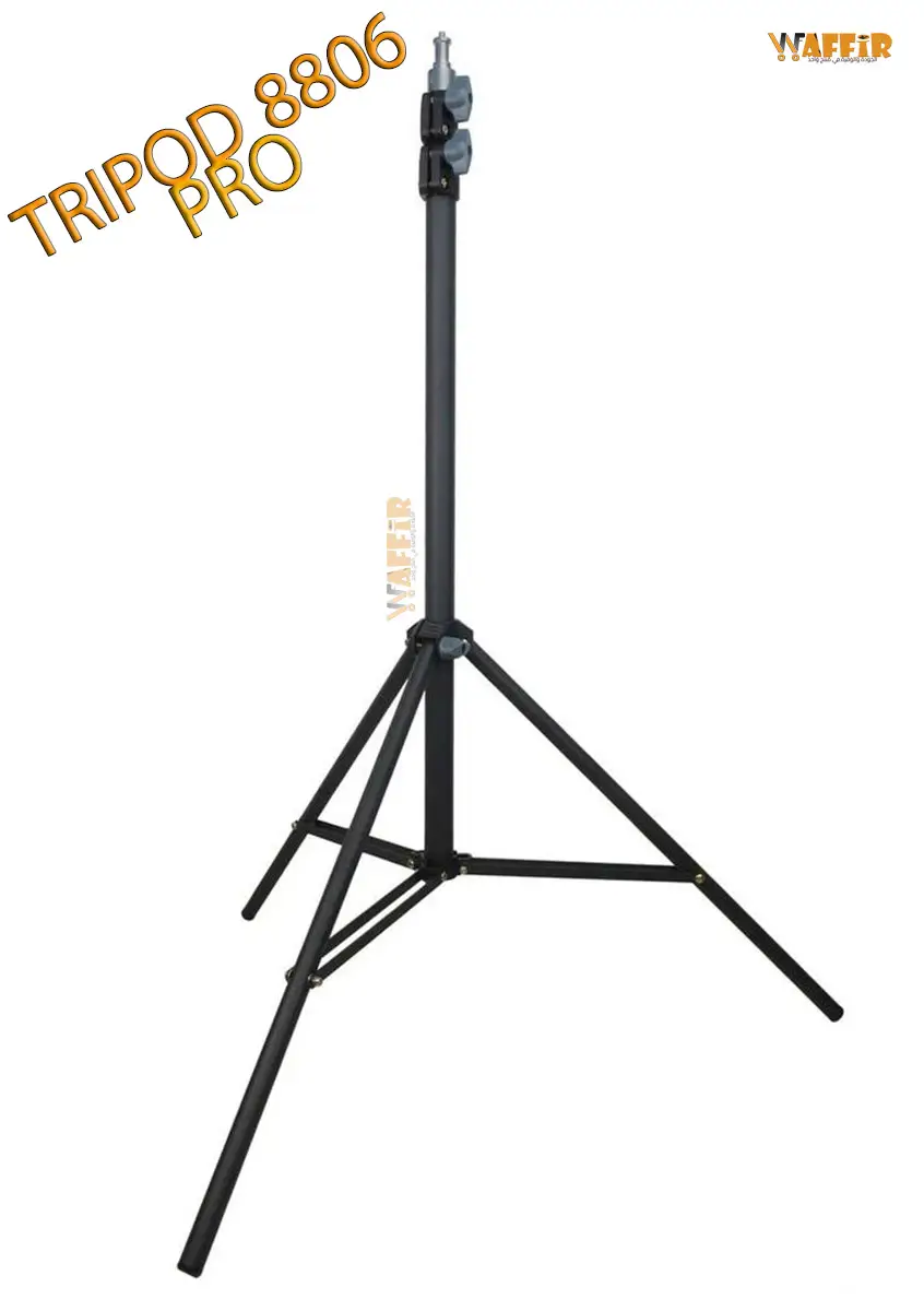 Tripod 8806 prise de vue professionnelle, trépied support de lumière 8806 compatible avec les lampes selfie, appareils photo numériques modernes, avec support fileté inférieur à ¼ pouces .