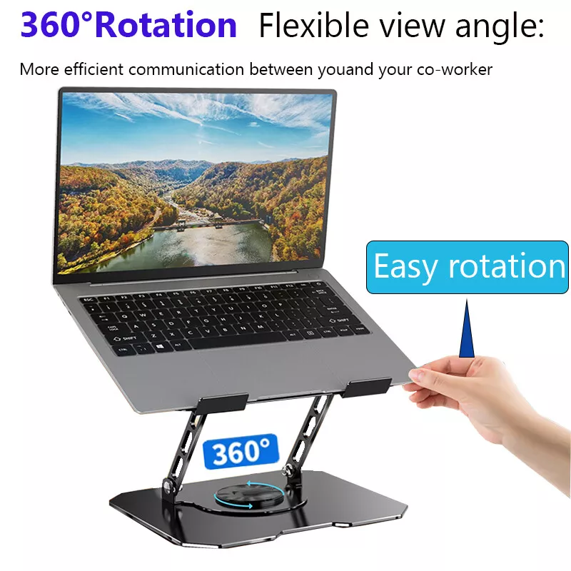 Support de refroidissement pour ordinateur portable, support de refroidissement ergonomique en alliage d'aluminium pour ordinateur portable Waffir.MA , support Pc Waffir Maroc DESCRIPTION