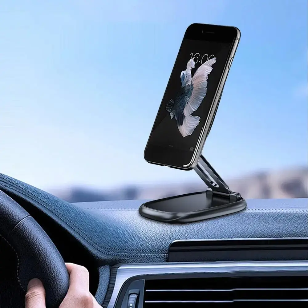 Support de téléphone magnétique pliable pour voiture, grille d'aération, rotation à 360 °, support de bain magnétique pour tableau de bord Waffir.Ma Support maroc magnetique 