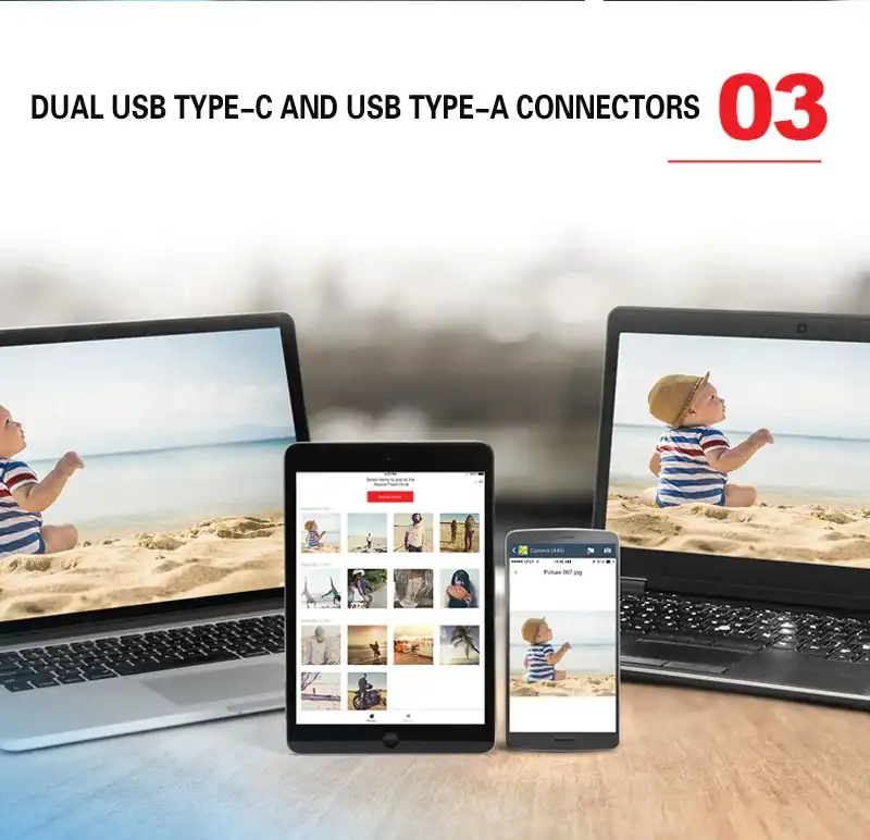 Clé USB SanDisk Ultra Dual Drive 32 Go, 64 Go, 128 Go, USB Type-C USB A 3.1 Gen 1 OTG avec taux de transfert de 150 Mo Par S Waffir.Ma Memoire STOCKAGE Sandisk Maroc