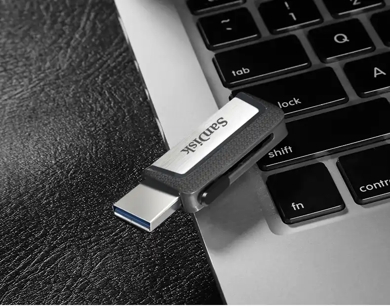 Clé USB SanDisk Ultra Dual Drive 32 Go, 64 Go, 128 Go, USB Type-C USB A 3.1 Gen 1 OTG avec taux de transfert de 150 Mo Par S Waffir.Ma Memoire STOCKAGE Sandisk Maroc