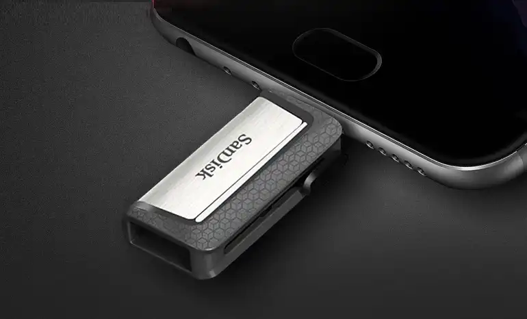 Clé USB SanDisk Ultra Dual Drive 32 Go, 64 Go, 128 Go, USB Type-C USB A 3.1 Gen 1 OTG avec taux de transfert de 150 Mo Par S Waffir.Ma Memoire STOCKAGE Sandisk Maroc