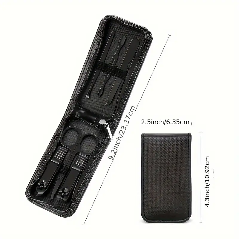 Ensemble de Coupe-ongles et Manucure de Luxe, avec Boîte de Voyage - Pince à Cuticules en Acier Inoxydable, Outils de Soin des Mains et des Pieds Waffir.MA goods