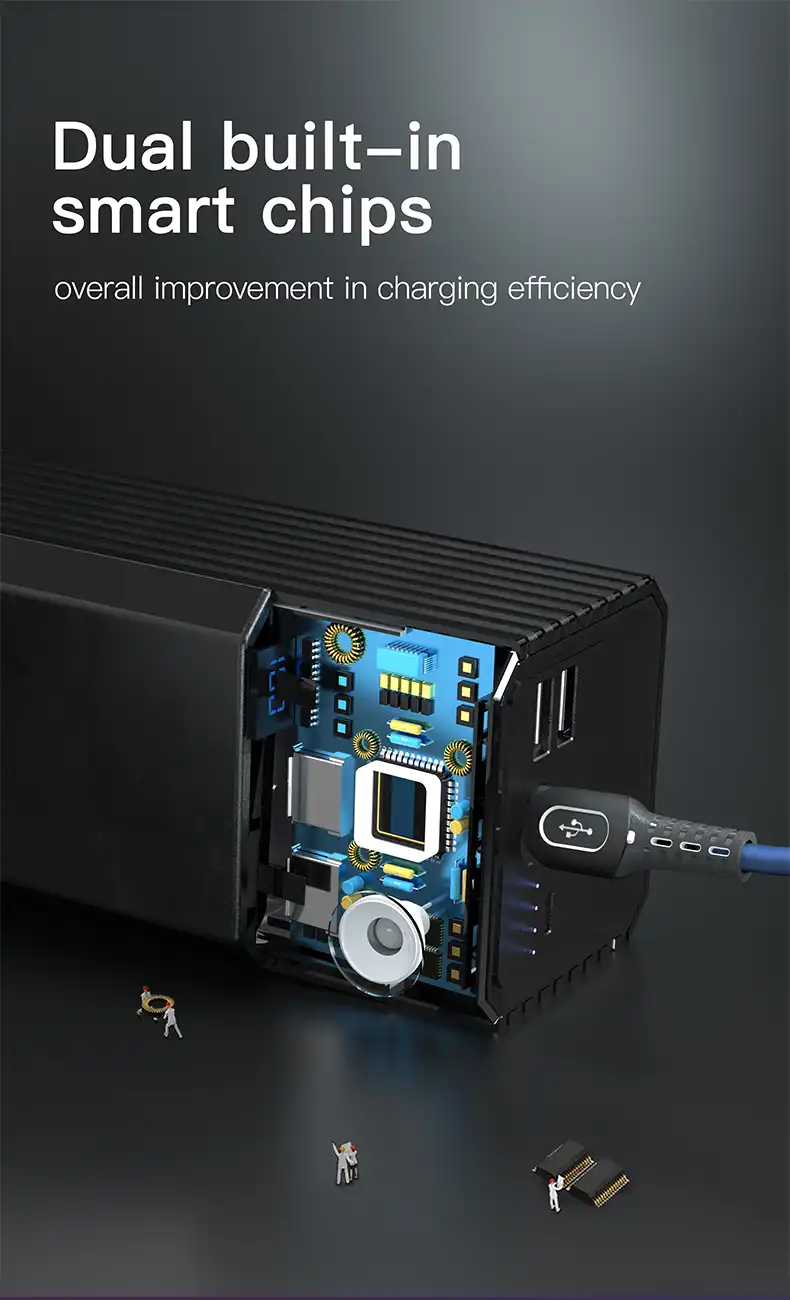 Konfulon A22 Flash Light Power, Banque d’alimentation portable à haute capacité 50000 mAh Waffir.Ma Power Bank MAROC 
