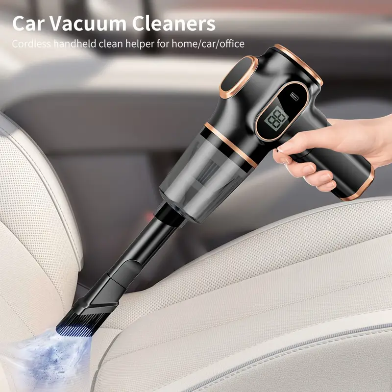  BELIBUY Aspirateur portable sans fil, mini aspirateur de voiture, nettoyeur rechargeable pour voitures, maisons, bureaux, aspirateur multifonctionnel Waffir.Ma Aspirateur Portable Maroc Description