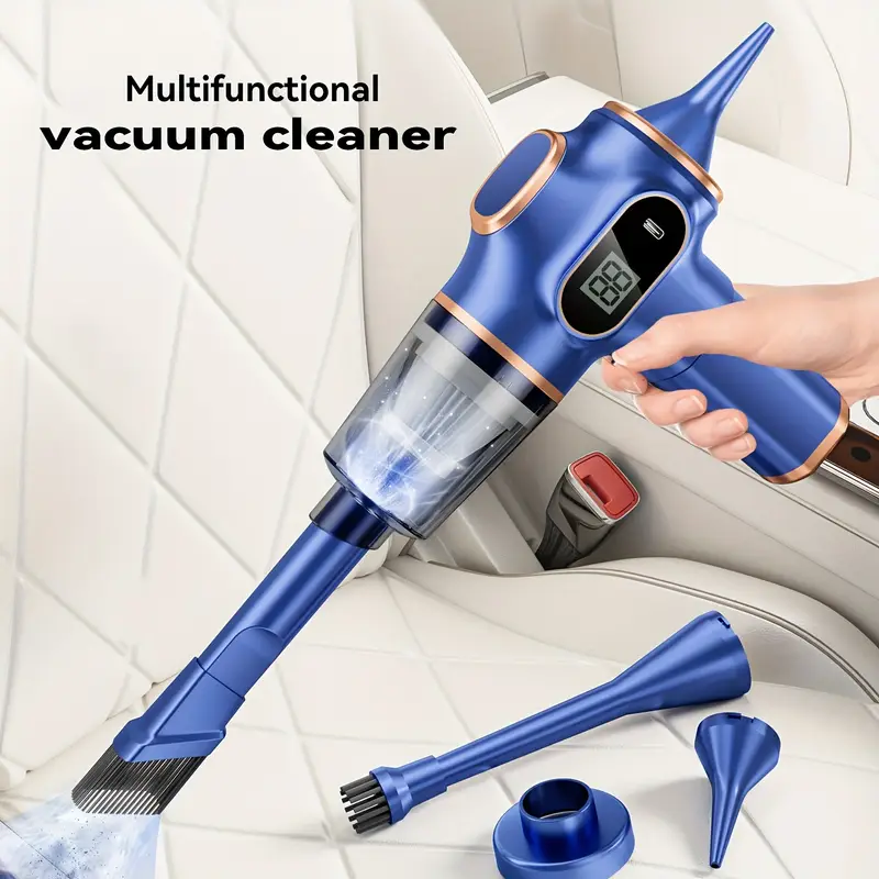  BELIBUY Aspirateur portable sans fil, mini aspirateur de voiture, nettoyeur rechargeable pour voitures, maisons, bureaux, aspirateur multifonctionnel Waffir.Ma Aspirateur Portable Maroc Description