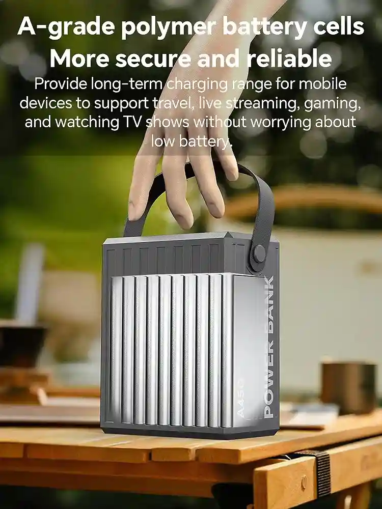 Konfulon Power Bank 100000mAh à charge rapide , 22.5W, grande capacité 100000 mAh , multi-ports, camping en plein air, centrale électrique de rechange avec lumière LED Waffir.Ma Power Bank 100000mAh KONFULON Maroc
