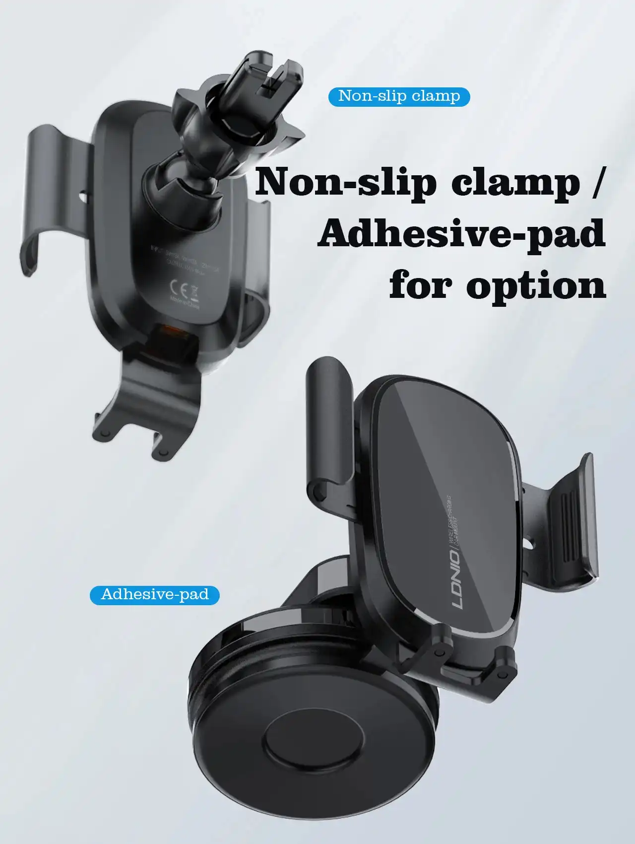 LDNIO MW21-1 15W Wireless Chargeur de voiture sans fil à serrage automatique à charge rapide Support de téléphone rétractable pour téléphone portable Waffir.Ma LDINO Maroc