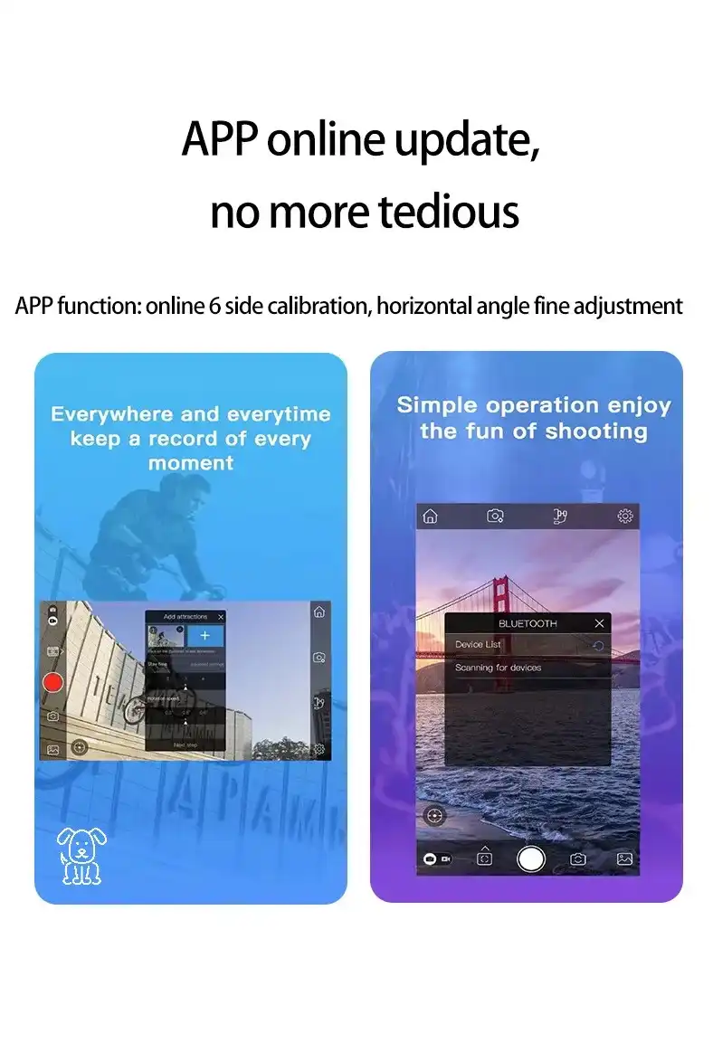 Stabilisateur de Smartphone à 3 Axes WF F10Pro pour Selfie Stick de Téléphone Portable pour Android iPhone Vlog Anti Tremblement d'Enregistrement Vidéo WAFFIR.MA Stabilisateur MAROC F10 PRO