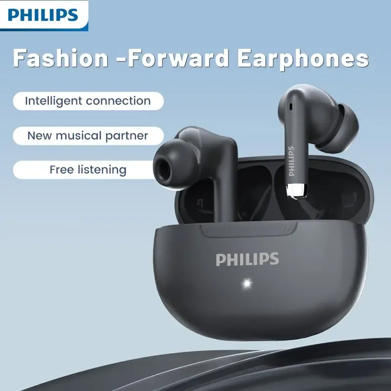 Écouteurs Sans Fil PHILIPS Eapphones avec Super Autonomie, Bordure Courbe Douce, Élégants et Tendance, Boîtier de Chargement 320mAh TAT2020 Waffir.Ma PHILIPS MAROC Des
