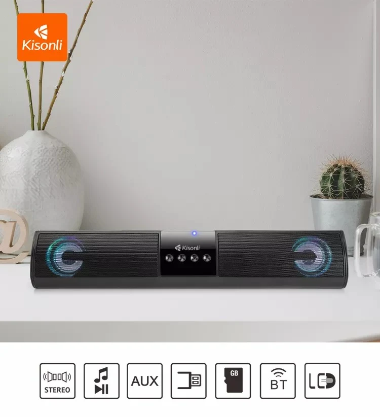 Kisonli LED-907 Shenzhen Factory Soundbar Karaoke Sub woofer Dj Bass Home Theater Surround Sound Speaker System Waffir.Ma Kisonli Maroc DES