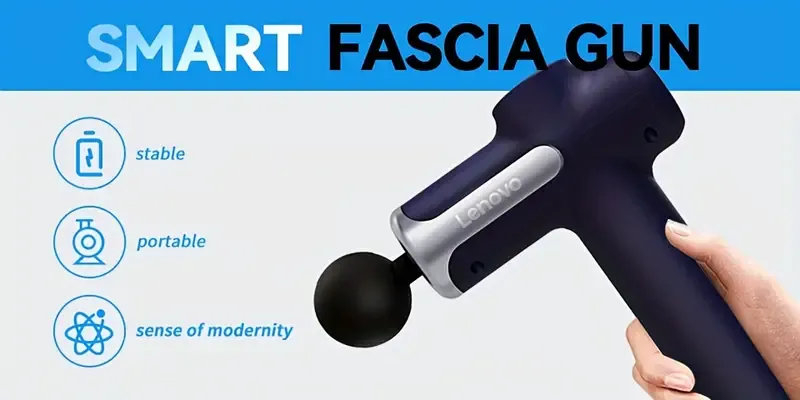 Pistolet de Massage - 8 Têtes Interchangeables, Rechargeable , Masseur Musculaire par Percussion pour Dos, Jambes et Fessiers - Cadeau Idéal Hommes & Femme, Appareil Portable Waffir.Ma Maroc.