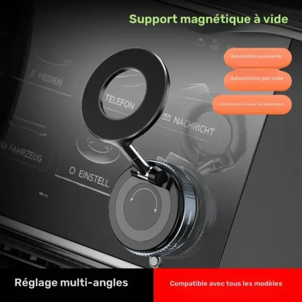 Support Magnétique Pour Téléphone Portable, Ventouse Pour Tableau De Bord De Voiture
