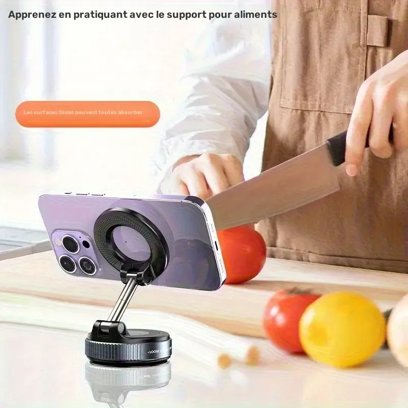 Support Magnétique pour Téléphone Voiture 2026 Amélioré, Ventouse, Monture 360° Renforcée Compatible, Adapté iPhone 17 Pro Max Waffir.Ma Sup Maroc