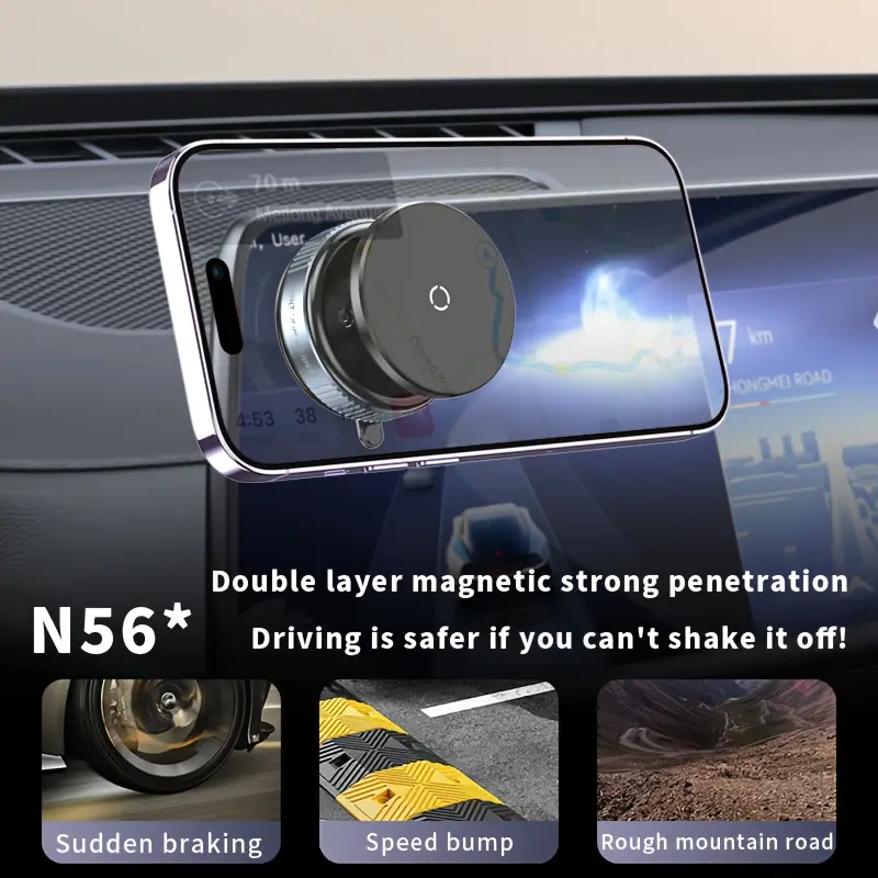 Support de Téléphone pour Voiture Universel à Rotation 360° - Alliage de Zinc Haute Résistance, Qualité Supérieure, Durable et Facile à Fixer pour Toutes Waffir.Ma Support Maroc DES