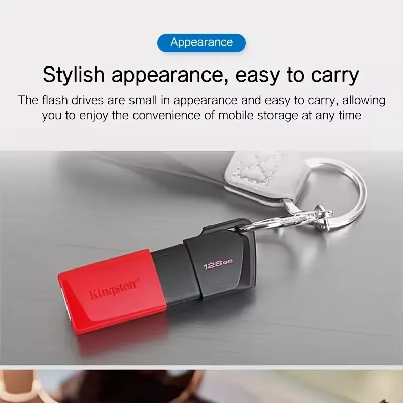 Clé USB Kingston 3.2 Gen 2 - Mémoire Flash 64 Go, 128 Mo ou 256 GB, Mini Clé 3.2 Originale pour PC Waffir.Ma KingSton Maroc