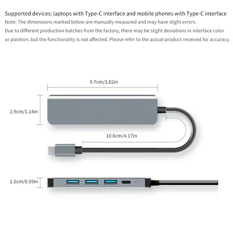 Hub 5 en 1 Type-C, Adaptateur USB C vers HDTV, 3.0 Splitter pour Convertisseur MacBook avec Miroir d'Écran 4K et Chargement PD – Dock de Connexion 5-en-1 Waffir.Ma Adaptateur Maroc