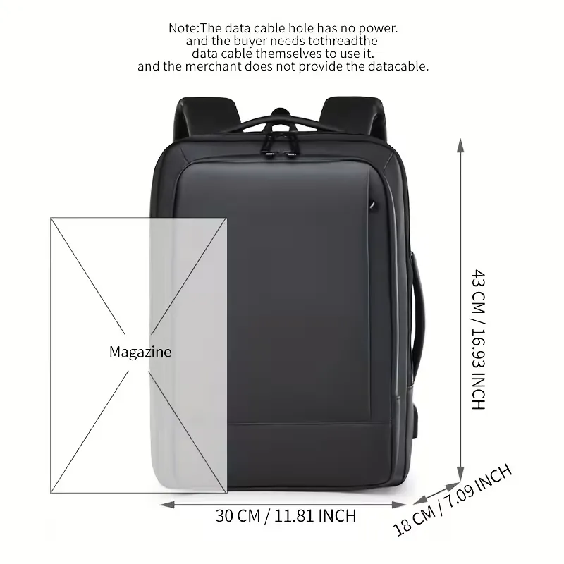 Sac à dos pour ordinateur portable, sac à dos de voyage d'affaires, sac à dos haute qualité Adapté aux ordinateurs portables et notebooks, 15,6 P Waffir.MA Sac d'affaires Maroc