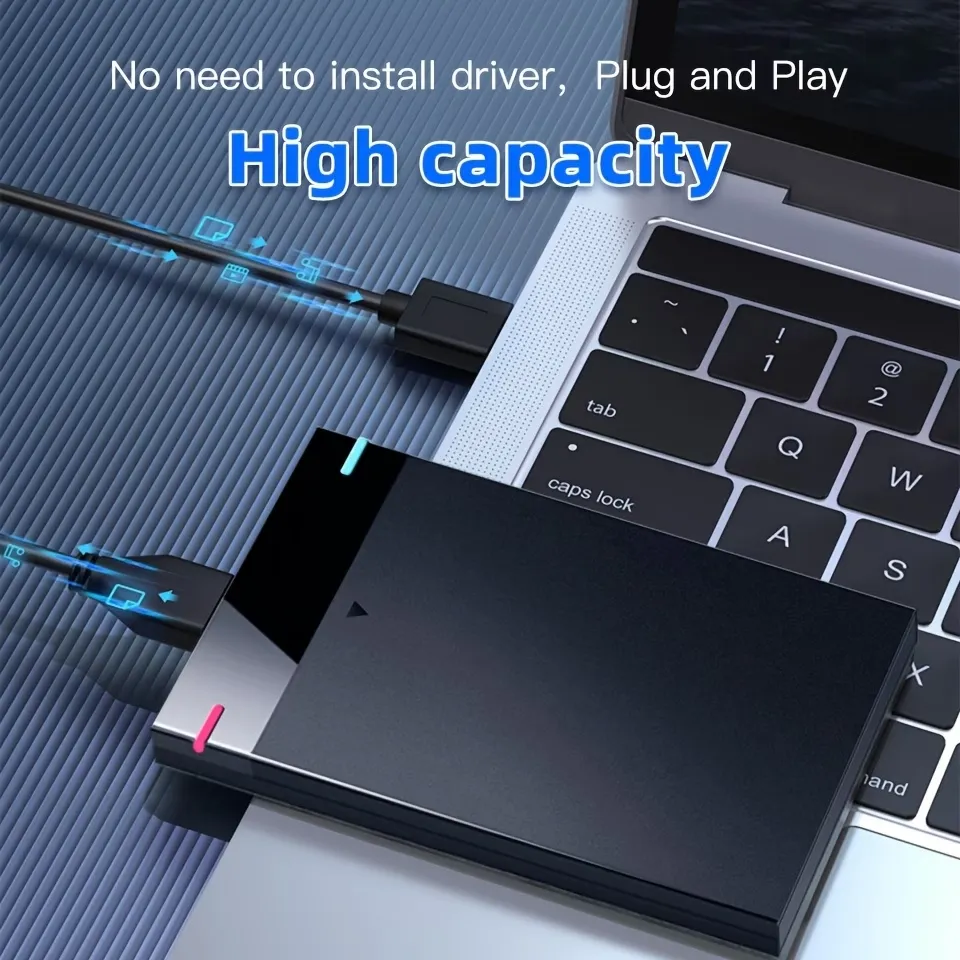 Disque Dur Externe Compact, 320GB Stockage Portable, USB 3.0 Lecture & Écriture Haute Vitesse Disque Mécanique pour Ordinateurs et PC Waffir.Ma Disque Dur Externe Maroc