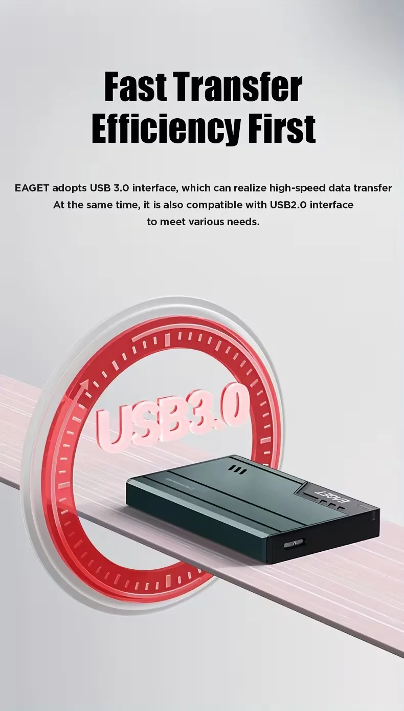 Disque Dur Externe Portable EAGET 500GB, Disque Mécanique Métallique, Stockage Externe, NTFS, USB3.0 pour PC, Mac, Ordinateur Portable, PS4, Xbox One Waffir.Ma Disque Dur Externe Maroc GREEN Des