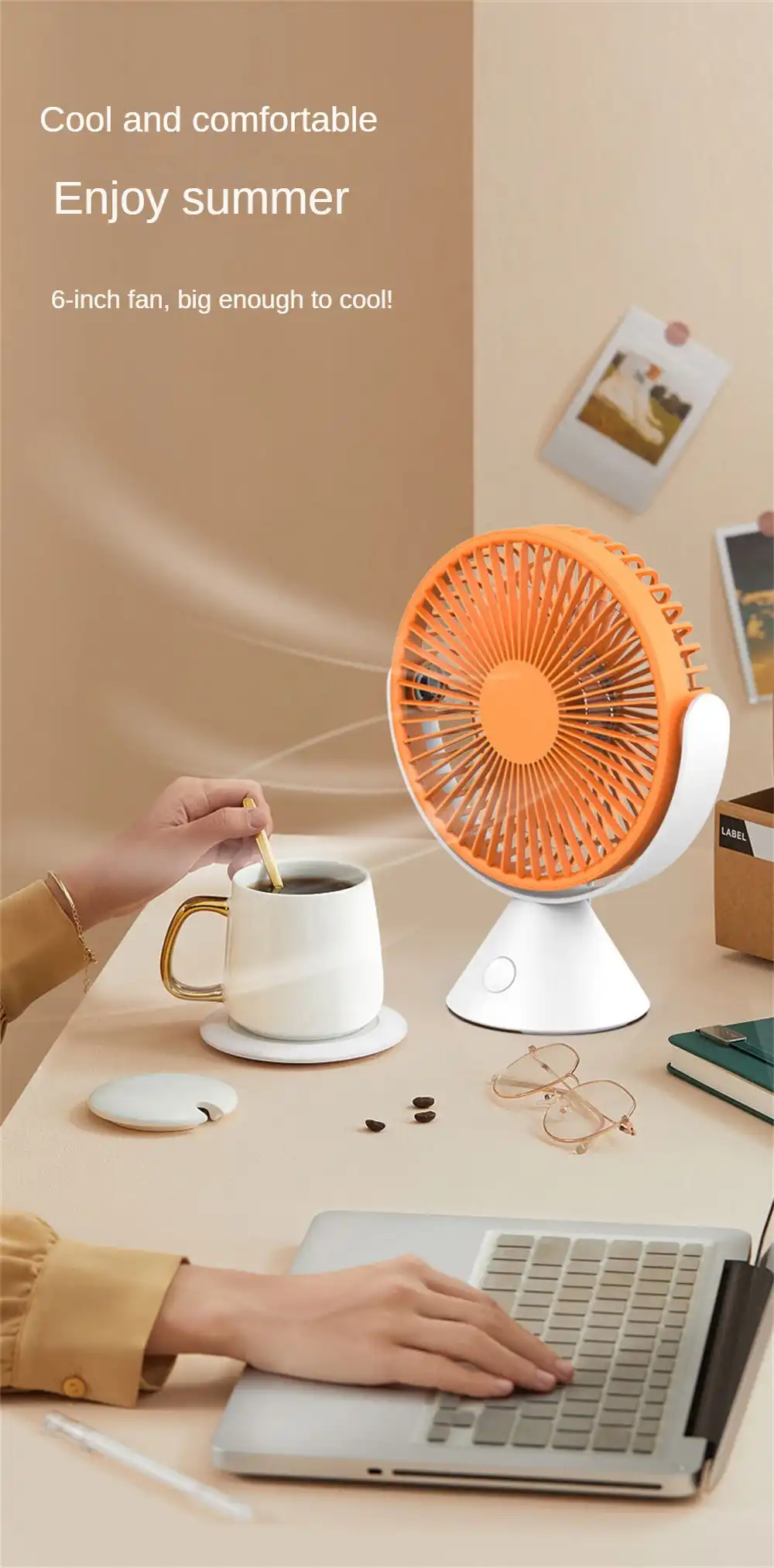 Ventilateur de Plafond Mural, Mini Refroidisseur d'Air, Chargement USB, Bureau, Maison, Chambre Waffir.Ma Ventilateur Maroc