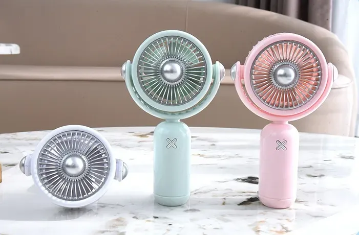 Ventilateur portable rechargeable USB avec batterie externe, pliable et en forme d'ours Waffir.Ma Ventilateur Maroc Des