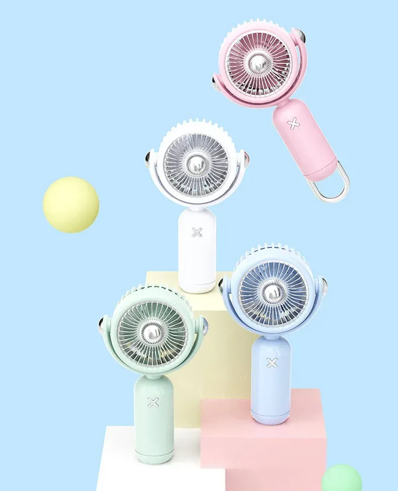 Ventilateur portable rechargeable USB avec batterie externe, pliable et en forme d'ours Waffir.Ma Ventilateur Maroc Des