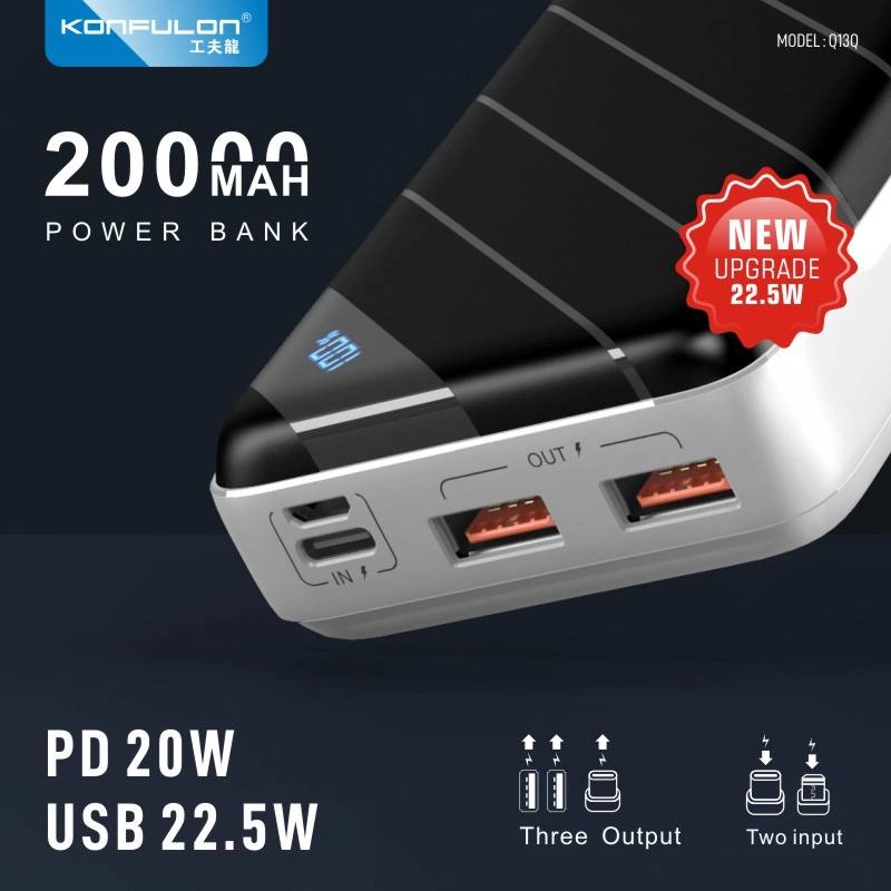 Konfulon Power Q13Q KONFULON Q13P Power-Bank-20000mAh-PD-20W-charge-rapide-QC3-0-22-5W-batterie-externe-Portable-Power-Bank q13q WAFFIR.MA KONFULON MAROC 2027 (1) Konfulon Power Q13Q KONFULON Q13P Power-Bank-20000mAh-PD-20W-charge-rapide-QC3-0-22-5W-batterie-externe-Portable-Power-Bank q13q WAFFIR.MA KONFULON MAROC 2027 (7)