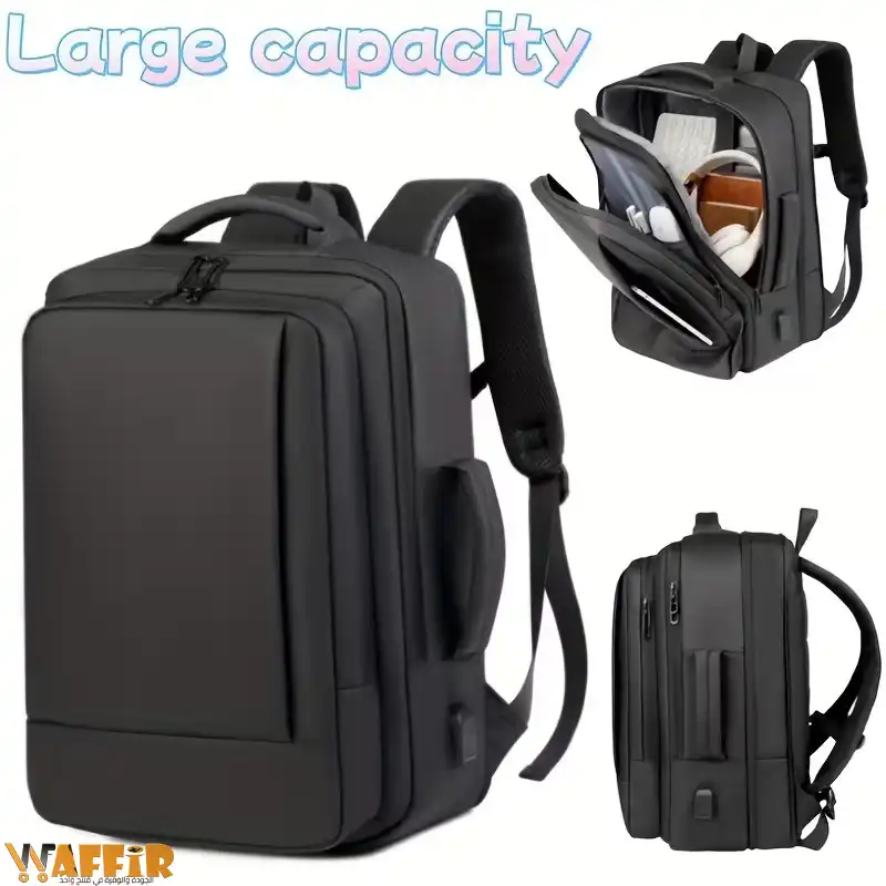 Sac à dos Expansion pour ordinateur portable, sac à dos de voyage d'affaires, sac à dos universitaire unisexe, adapté aux ordinateurs portables et notebooks de 15,6 pouces  Sac à dos business Expansion +6 CM Maroc