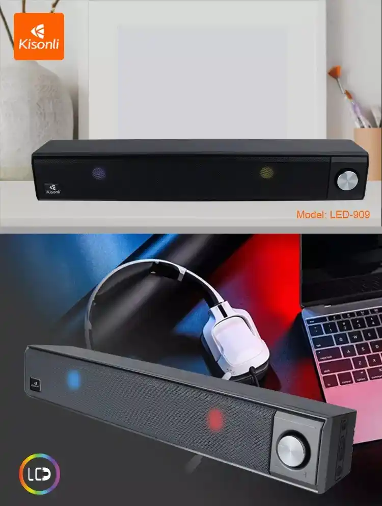 Kisonli LED-909 tout nouveau haut-parleur extérieur sans fil Kisonli 909 haut-parleur lampe à dents bleues Waffir.Ma Kisonli Maroc