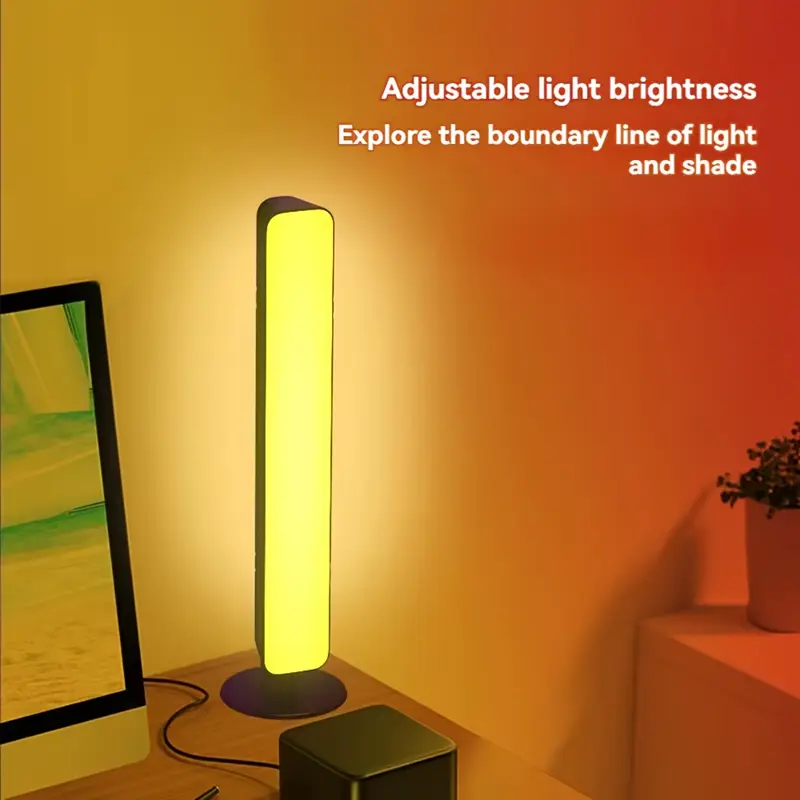 2 Pcs DES Barres Lumineuses LED Gamer Intelligentes Vibrantes avec Télécommande, USB, Rétroéclairage TV Changeant de Couleur pour Soirées de Jeux et de Cinéma Immersives, Lumières RGB de Jeu LED Waffir .Ma Led Maroc