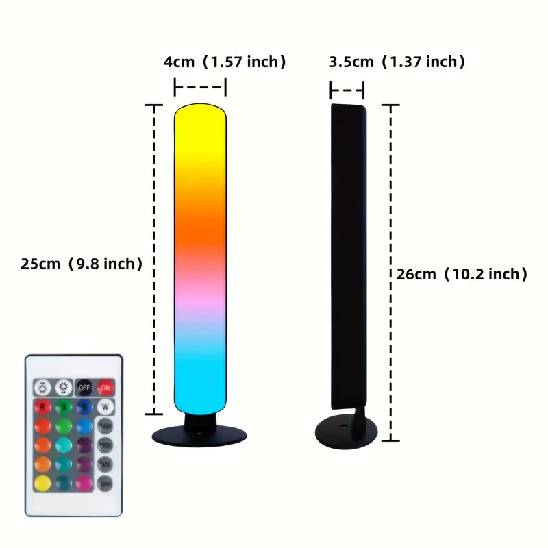 2 Pcs DES Barres Lumineuses LED Gamer Intelligentes Vibrantes avec Télécommande, USB, Rétroéclairage TV Changeant de Couleur pour Soirées de Jeux et de Cinéma Immersives, Lumières RGB de Jeu LED Waffir .Ma Led Maroc