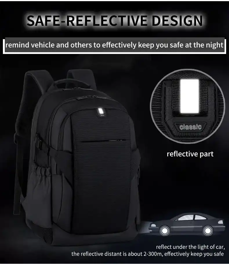 Cartable pc portable Sac à dos Business étanche pour ordinateur portable pour hommes et femmes , sac d'école vintage, chargement USB, sac à dos suisse, sac à dos de voyage, 15.6 17 pouces Waffir.Ma SAC 