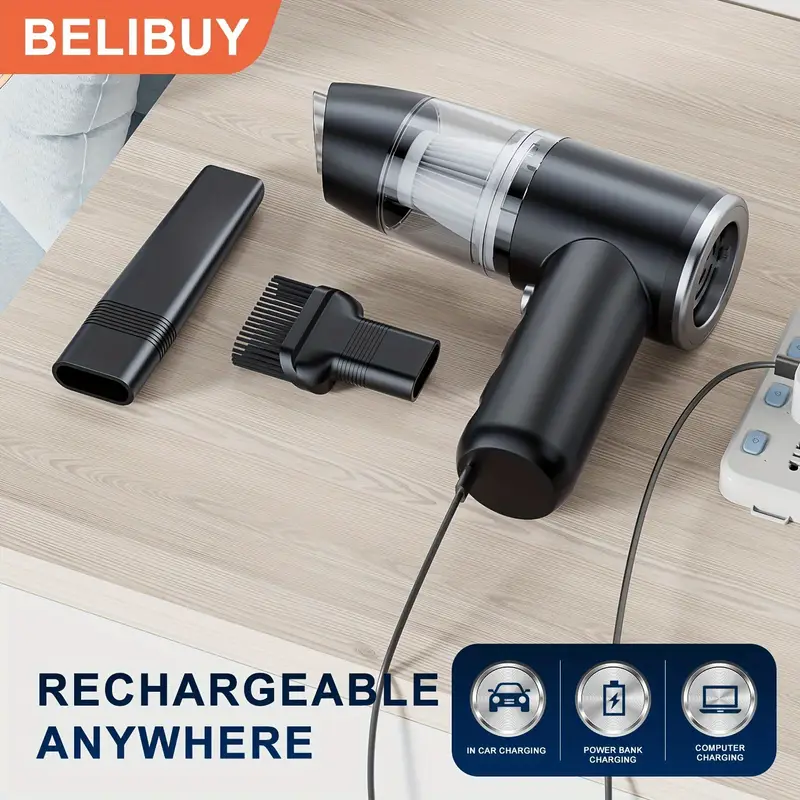 NEW 2026 Aspirateur BELIBUY Aspirateur à main sans fil, double fonction souffleur et aspiration, rechargeable Waffir.Ma ASPIRATEUR BELIBUY MAROC (11)