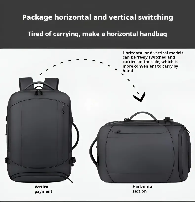 Sac à dos pour ordinateur portable multifonctionnel et extensible de grande capacité pour les affaires et les déplacements décontractés, adapté aux hommes et aux femmes Waffir.Ma Sac Affiare Des